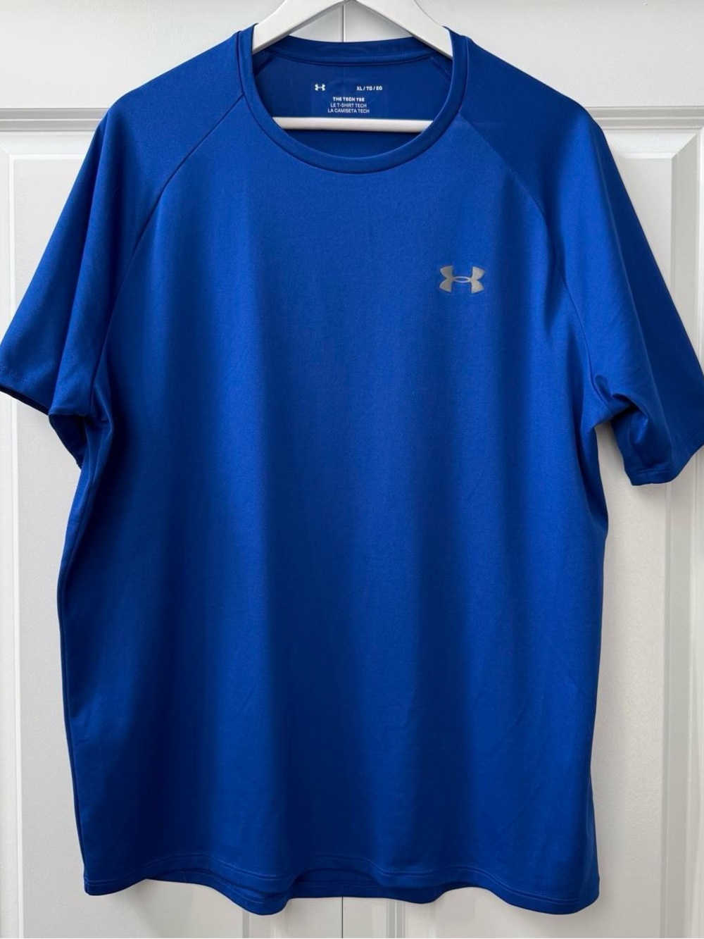 Under Armour HeatGear "The Tech Tee" Royal Blue Training Shirt - Men's XL